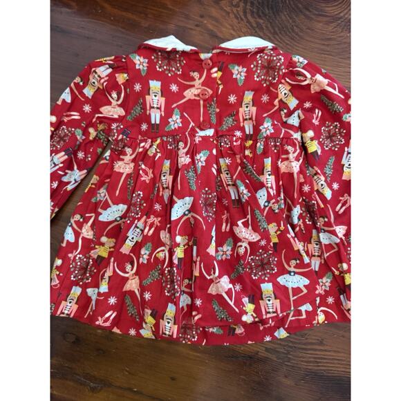 IRIS & IVY Baby Girl Nutcracker Smocked Dress & Bloomers Red 3 Months Lined NWT - Picture 10 of 12